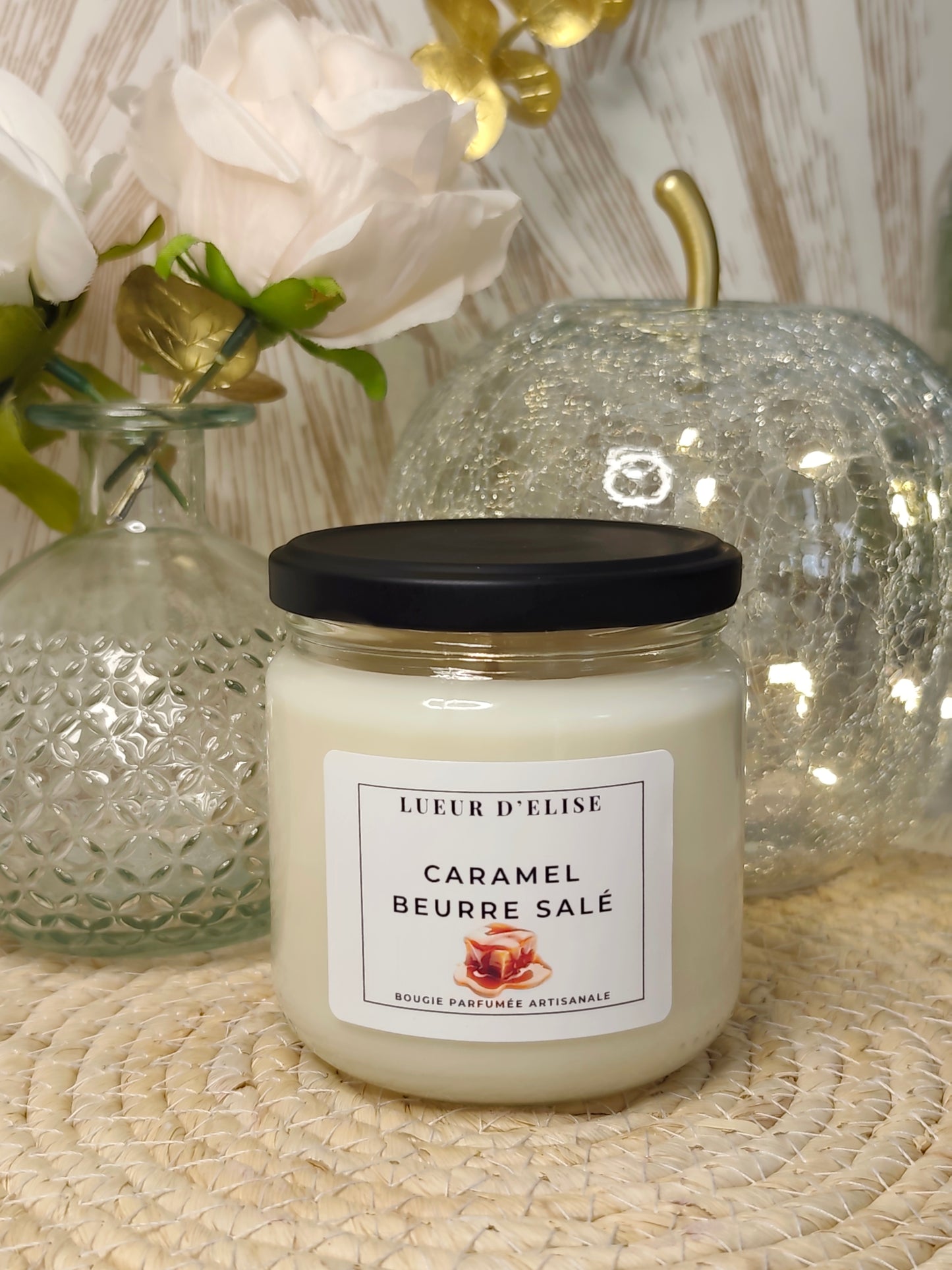 Bougie Caramel beurre salé (taille M)