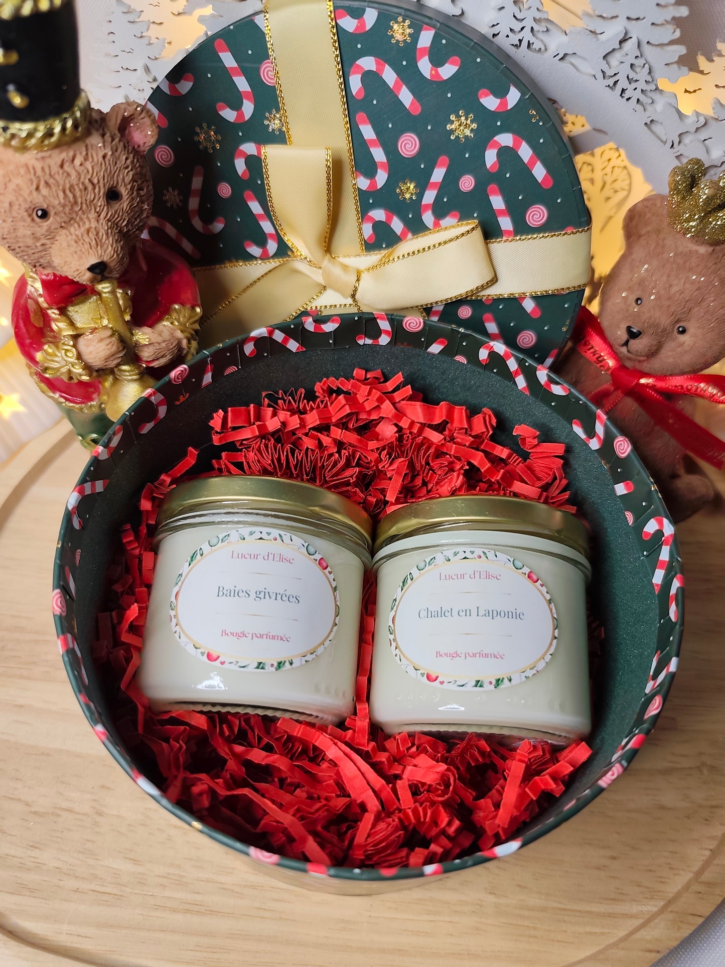 Coffret bougies Baies Givrées et Chalet en Laponie