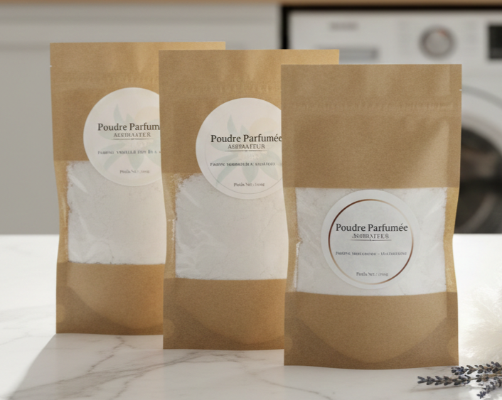 Poudre parfumée pour aspirateur
