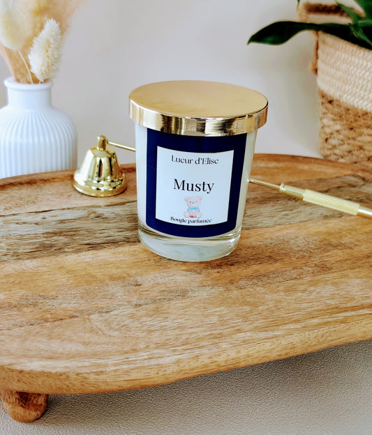 Bougie parfumée au " Musty "