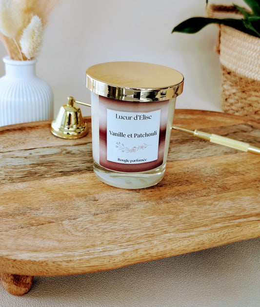 Bougie parfumée " Vanille et Patchouli "