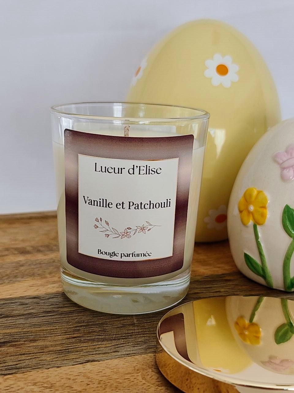 Bougie parfumée cire végétale et parfum de grasse